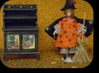 CDHM Artisan Debi Hayes hand paints and customizes dollhouse miniature furniture